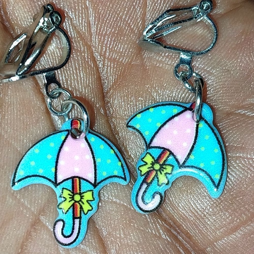 Beautiful fashion clip-on kids earrings